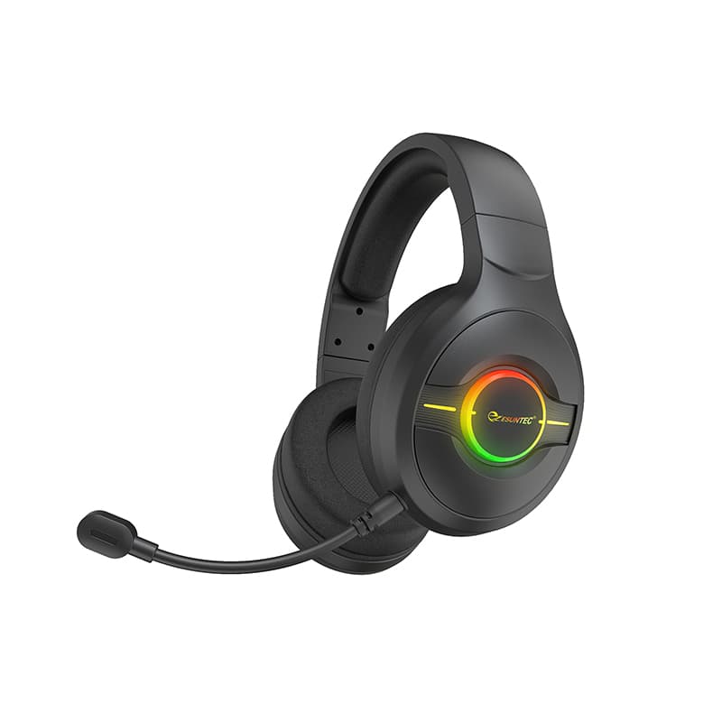 Rgb Gaming Headset Oem Manufacturer Adjustable Microphone Gamer Tws Earbuds Low Latency Wireless Over Ear Bluetooth Headphones